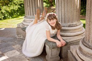 Reportaje fotográfico de comunión en Madrid en exteriores