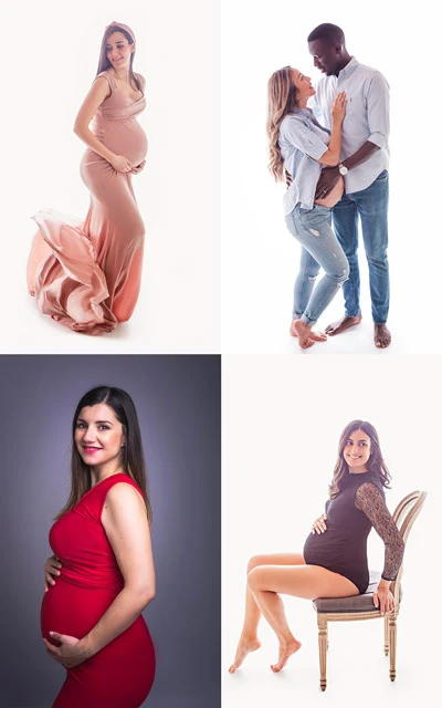 Sesión de fotos embarazadas premamá en Madrid - Estudio fotografía