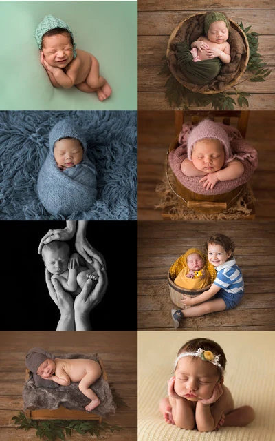 Sesión de fotos de recién nacido en Madrid - Estudio fotografía