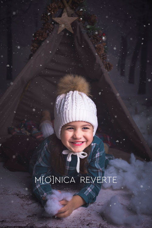 Sesión de fotos infantil de navidad en Madrid